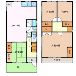 加佐登駅 徒歩23分 1階の物件間取画像